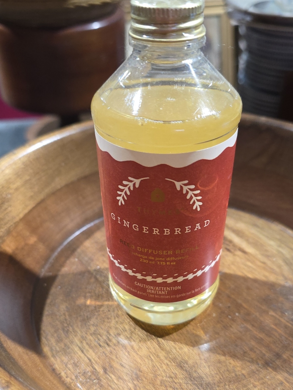 Gingerbread Reed Diffuser Refill - Cream Liquid with Red Label